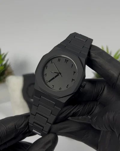 Arabic Black Aura Watch | Premium Arabic Dial Watch – Vibelinkss