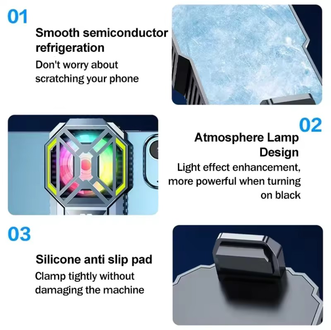 DY88 Smartphone Cooling Fan – Semiconductor Back-Clip Cooler | Vibelinkss