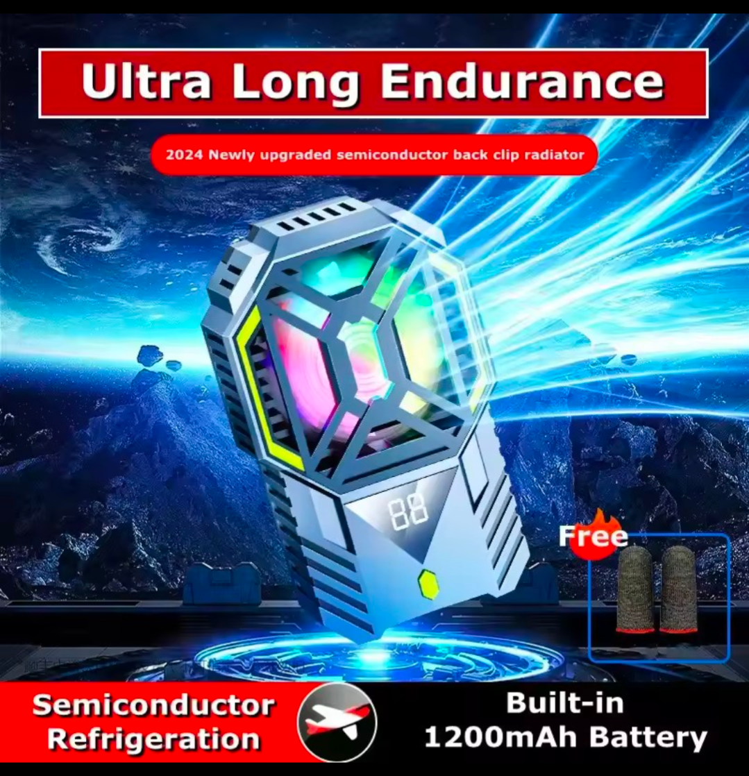 DY88 Smartphone Cooling Fan – Semiconductor Back-Clip Cooler | Vibelinkss