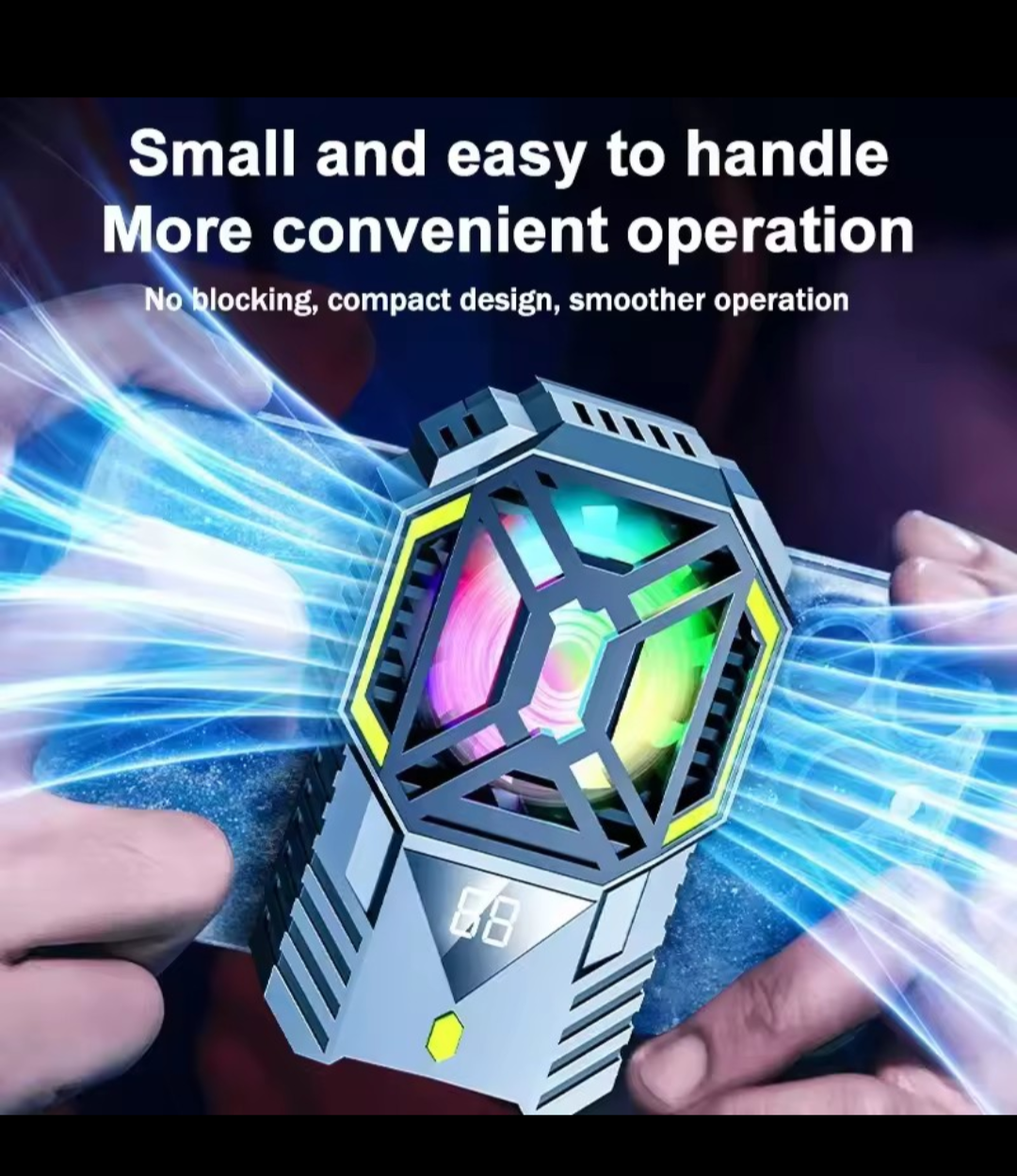 DY88 Smartphone Cooling Fan – Semiconductor Back-Clip Cooler | Vibelinkss