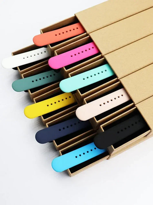 Multi-Color Silicone Strap for Apple Watch Series 10–SE & Ultra 2 | Vibelinkss Pakistan